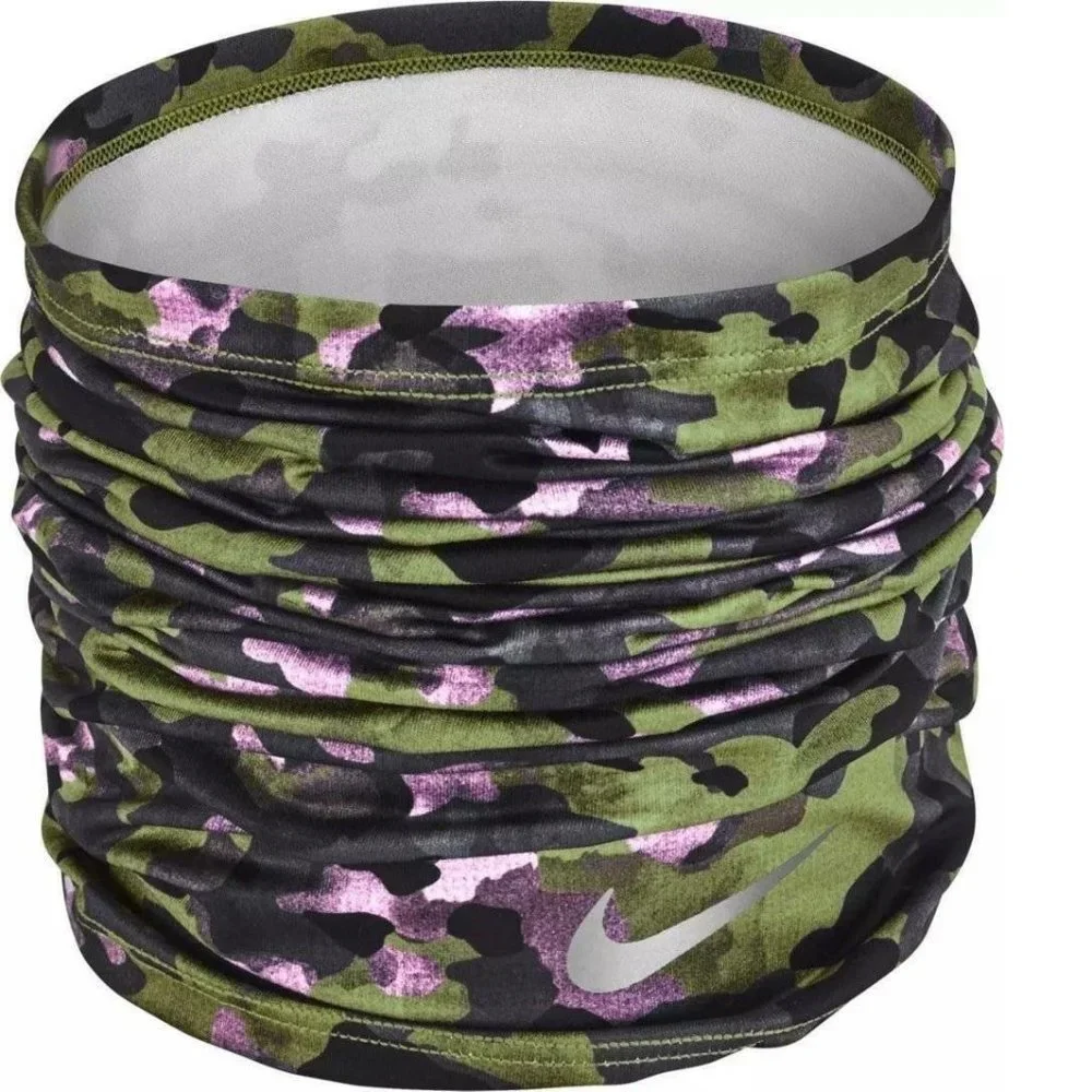 Mens Neck Gaiter NIKE Dri-Fit Mens Green Pink Mask Headband Face Shield Wrap